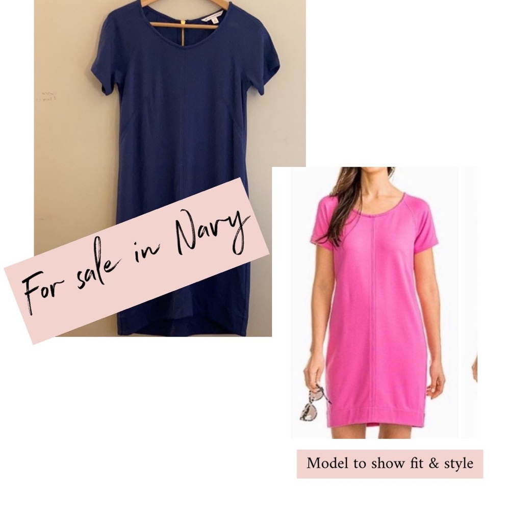Southern Tide | Navy Shift Dress | Gold Zipper | Size 0